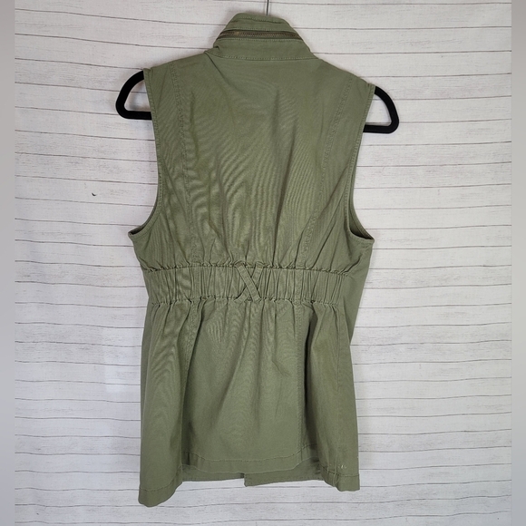 CAbi Explorer Army Utility Style Vest in Khaki Green, sz Small - Picture 9 of 15
